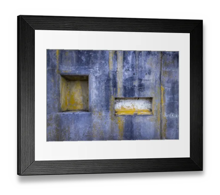Framed Print : USA, Washington State, Fort Flagler State Park. Weathering patterns and niches of concrete wall Framed Print : USA, Washington State, Fort Flagler State Park. Weathering patterns and niches of concrete wall