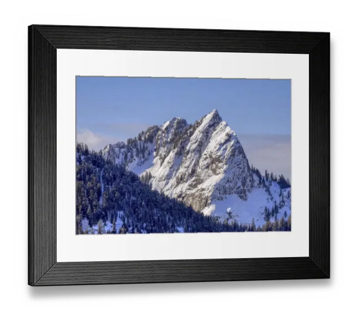 Framed Print : Washington State, Central Cascades. Bessemer Mountain