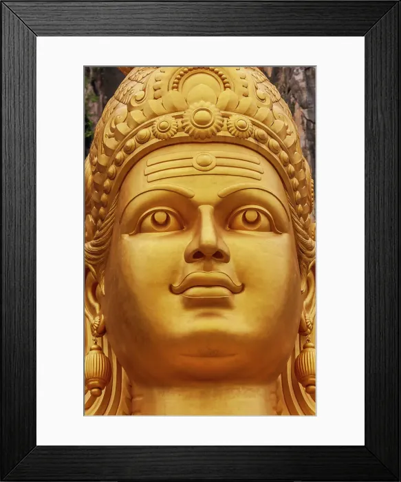 Framed Print : Kuala Lumpur, West Malaysia. Batu caves. The world's tallest statue of Murugan, a Hindu deity