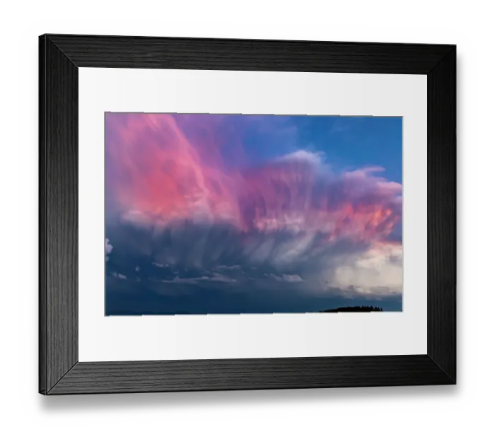 Framed Print : Dramatic storms clouds at sunset in Whitefish, Montana, USA Framed Print : Dramatic storms clouds at sunset in Whitefish, Montana, USA