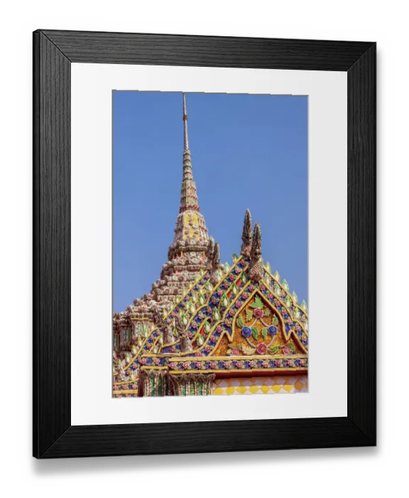 Framed Print : Thailand, Bangkok. Ornate roof at Wat Phra Kaew (Temple of The Emerald Buddha) Framed Print : Thailand, Bangkok. Ornate roof at Wat Phra Kaew (Temple of The Emerald Buddha)