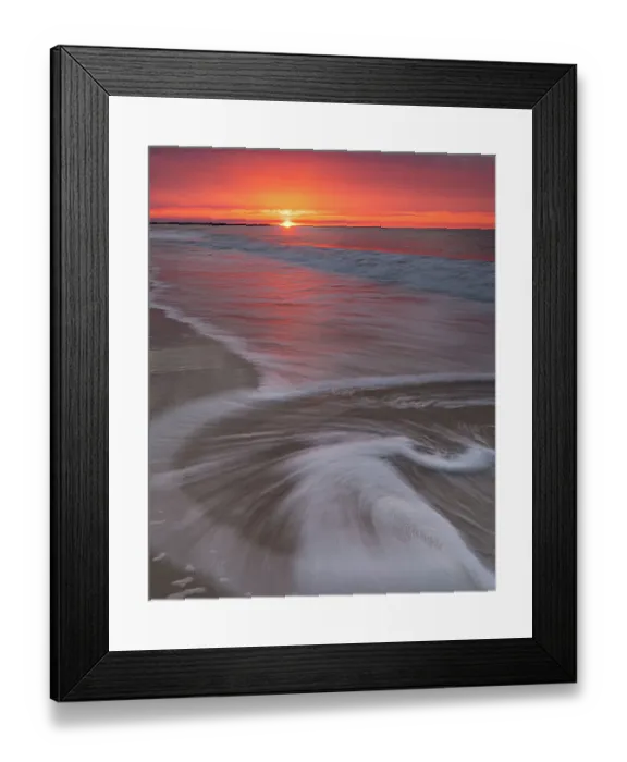 Framed Print : USA, New Jersey, Cape May National Seashore. Sunrise on shoreline Framed Print : USA, New Jersey, Cape May National Seashore. Sunrise on shoreline