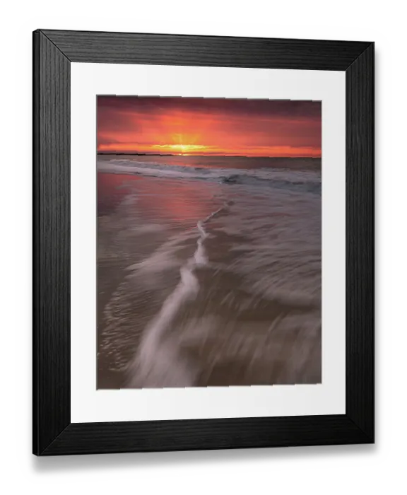 Framed Print : USA, New Jersey, Cape May National Seashore. Sunrise on shoreline Framed Print : USA, New Jersey, Cape May National Seashore. Sunrise on shoreline