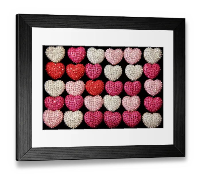 Framed Print : Santa Fe, New Mexico, Usa. Valentines day decor