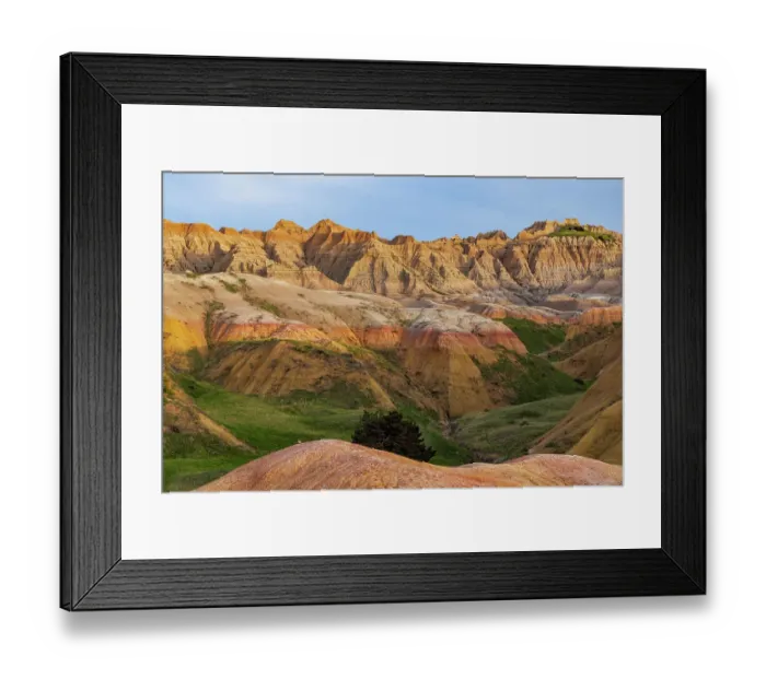 Framed Print : Yellow Mounds Overlook in Badlands National Park, South Dakota, USA Framed Print : Yellow Mounds Overlook in Badlands National Park, South Dakota, USA