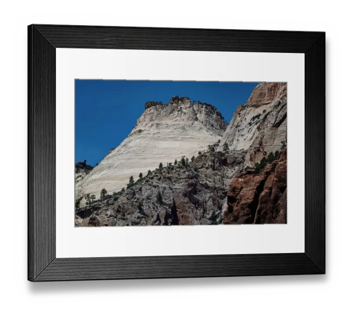 Framed Print : Iconic Checkerboard Mesa is close to the main road through Zion National Park Framed Print : Iconic Checkerboard Mesa is close to the main road through Zion National Park