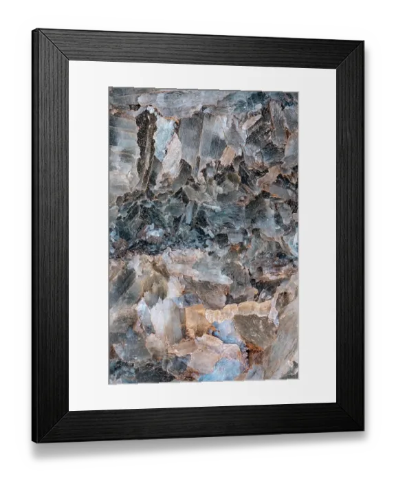 Framed Print : USA, Utah. Selenite gypsum crystal detail, Glass Mountain, Capitol Reef National Park