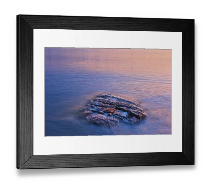 Framed Print : Canada, Manitoba, Paint Lake Provincial Park. Paint Lake. Exposed rock on Paint Lake at sunrise Framed Print : Canada, Manitoba, Paint Lake Provincial Park. Paint Lake. Exposed rock on Paint Lake at sunrise
