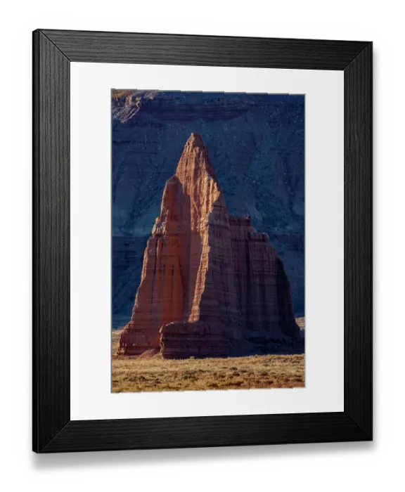 Framed Print : USA, Utah. Sunrise on Temple of the Moon, Cathedral Valley, Capitol Reef National Park Framed Print : USA, Utah. Sunrise on Temple of the Moon, Cathedral Valley, Capitol Reef National Park
