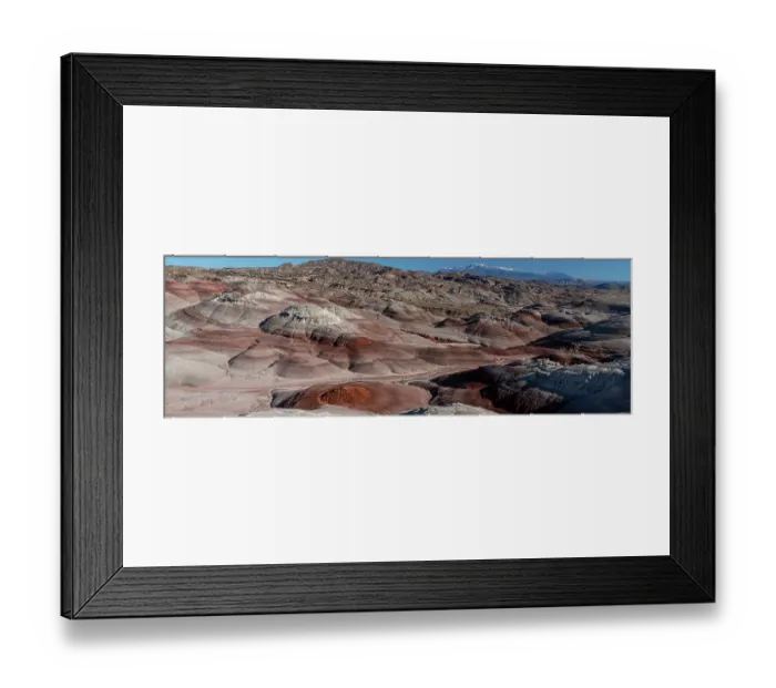 Framed Print : USA, Utah. Bentonite Hills, Capitol Reef National Park