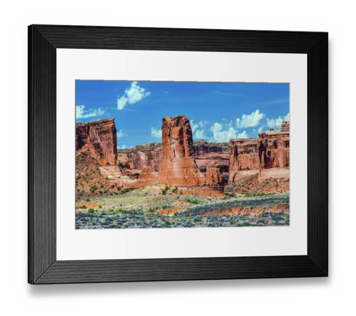 Framed Print : Sheep Rock Tower of Babel Formations, Arches National Park, Moab, Utah, USA