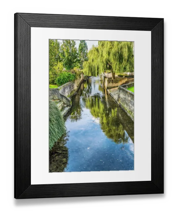 Framed Print : Colorful old buildings, Park Aure River reflection, Bayeux, Normandy, France. Bayeux founded 1st century BC Framed Print : Colorful old buildings, Park Aure River reflection, Bayeux, Normandy, France. Bayeux founded 1st century BC