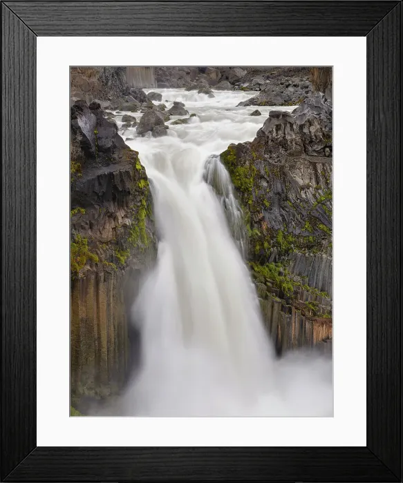 Framed Print : Aldeyjarfoss waterfall. The highlands of Iceland at the Sprengisandur slope. Europe, Iceland Framed Print : Aldeyjarfoss waterfall. The highlands of Iceland at the Sprengisandur slope. Europe, Iceland