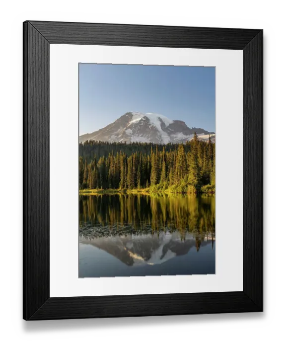 Framed Print : Aptly named Reflection Lake in Mount Rainier National Park, Washington State, USA Framed Print : Aptly named Reflection Lake in Mount Rainier National Park, Washington State, USA