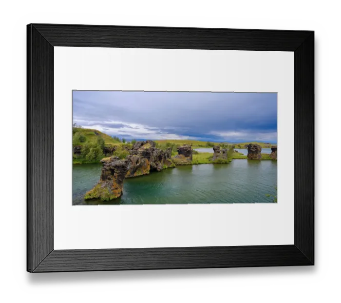 Framed Print : Lava chimneys, rock formations created during the cooling of a lava flow, Hofdi Nature Reserve. Europe, Iceland Framed Print : Lava chimneys, rock formations created during the cooling of a lava flow, Hofdi Nature Reserve. Europe, Iceland