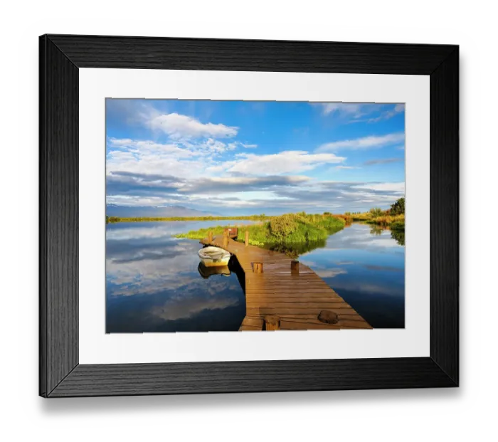 Framed Print : View over Skjalfandi Bay close to Husavik. Europe, Iceland