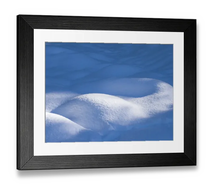 Framed Print : USA, Washington State, Cle Elum, Kittitas County. Snow mounds in winter