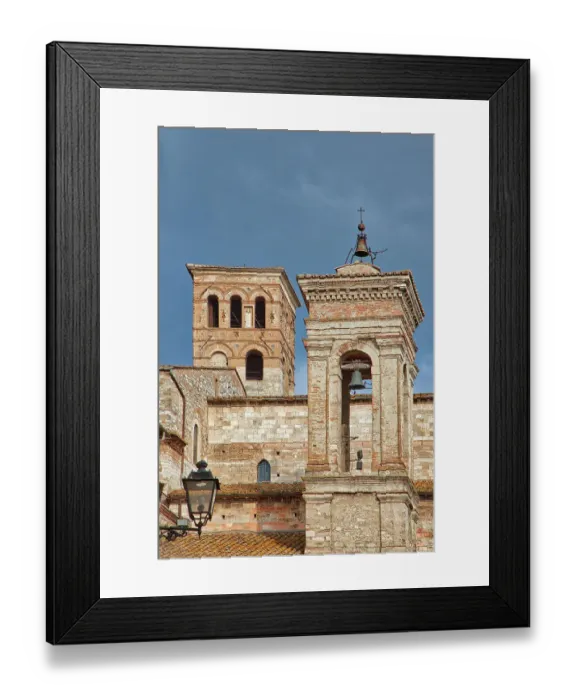 Framed Print : Italy, Umbria, Narni. The medieval cathedral of San Giovenale and bell tower in the ancient village of Narni Framed Print : Italy, Umbria, Narni. The medieval cathedral of San Giovenale and bell tower in the ancient village of Narni