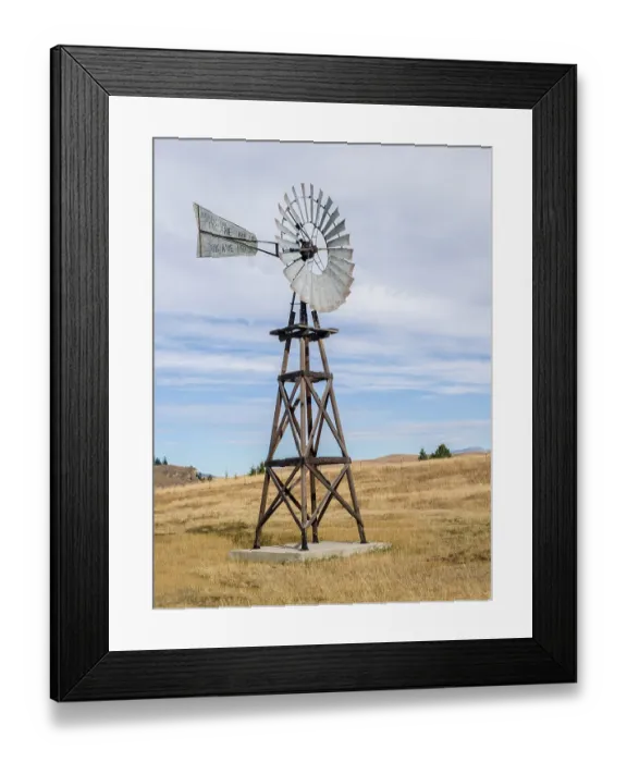 Framed Print : USA, Washington State, Molson, Okanogan County. Windmill in the ghost town Framed Print : USA, Washington State, Molson, Okanogan County. Windmill in the ghost town