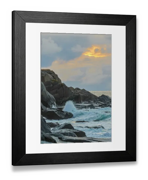 Framed Print : Norway, Lofoten Islands. Uttakleiv Beach
