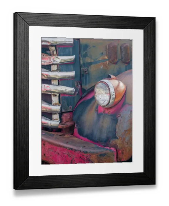 Framed Print : USA, Washington State, Molson, Okanogan County. Close-up detail of an old General Motors truck in the historic ghost town