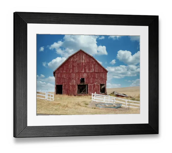 Framed Print : USA, Washington State, Wilbur, Lincoln County. Old red barn Framed Print : USA, Washington State, Wilbur, Lincoln County. Old red barn