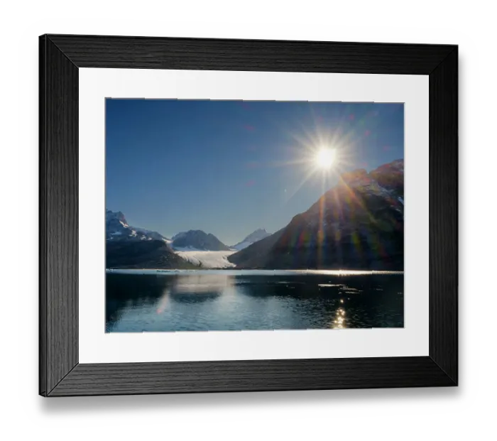 Framed Print : Glacier in the Sermiligaaq Fjord, Ammassalik, Danish Territory