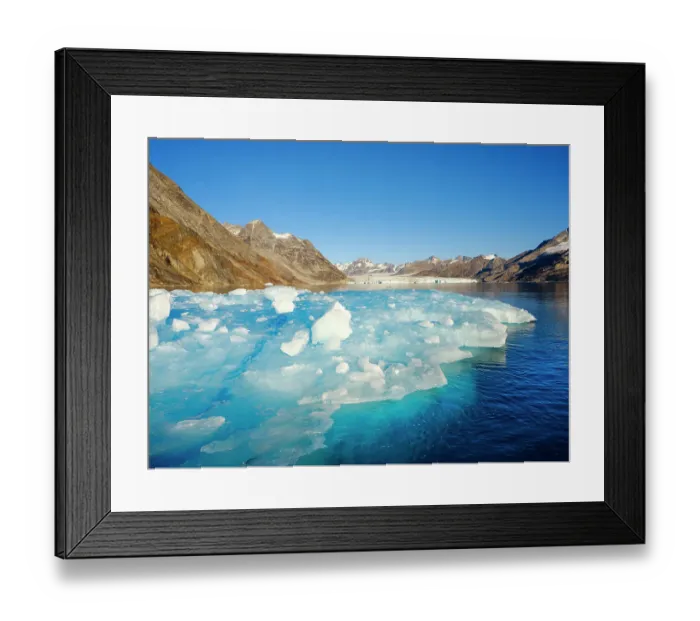 Framed Print : Iceberg in front of Knud Rasmussen Glacier (also called Apuseeq Glacier) in Sermiligaaq Fjord, Ammassalik, Danish Territory Framed Print : Iceberg in front of Knud Rasmussen Glacier (also called Apuseeq Glacier) in Sermiligaaq Fjord, Ammassalik, Danish Territory