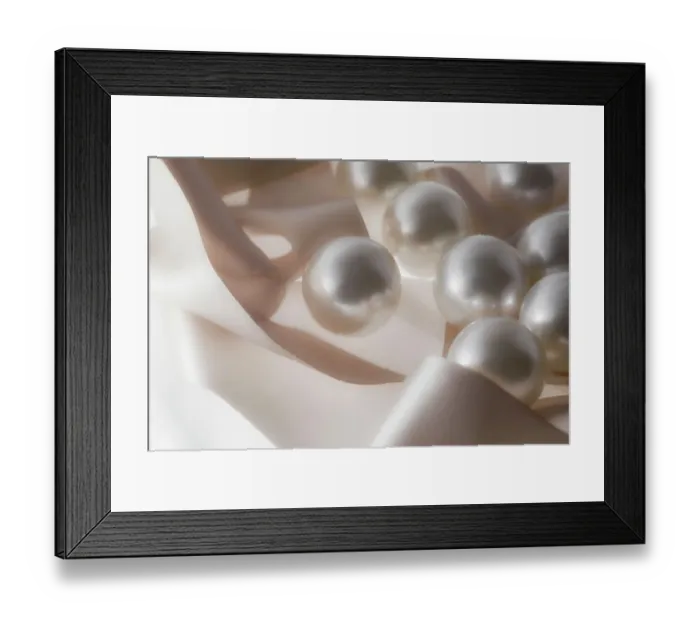 Framed Print : Pearls and ribbons Framed Print : Pearls and ribbons