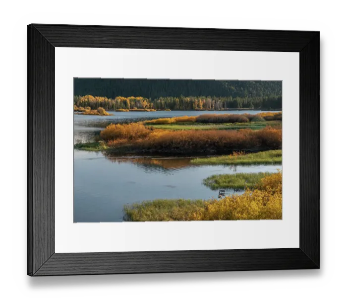 Framed Print : USA, Wyoming. Autumn evening at the Oxbow Bend, Grand Teton National Park Framed Print : USA, Wyoming. Autumn evening at the Oxbow Bend, Grand Teton National Park