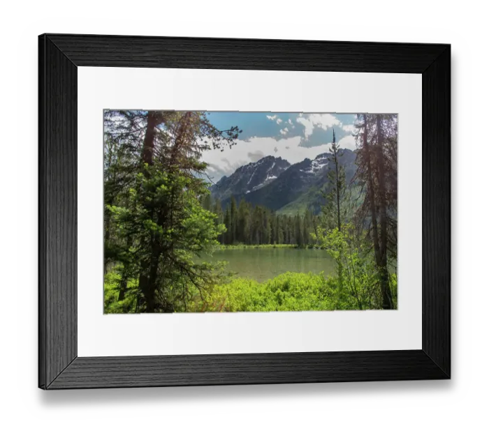 Framed Print : String Lake, Grand Tetons National Park, Wyoming, USA Framed Print : String Lake, Grand Tetons National Park, Wyoming, USA