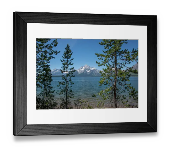 Framed Print : Grand Tetons, Lakeshore Trail, Colter Bay, Grand Tetons National Park, Wyoming, USA