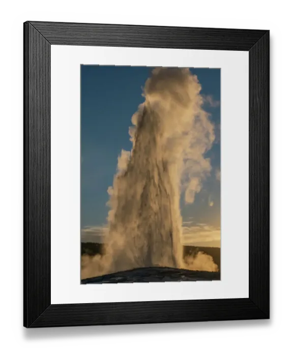 Framed Print : Old Faithful Geyser Eruption, Yellowstone National Park, Wyoming, Usa Framed Print : Old Faithful Geyser Eruption, Yellowstone National Park, Wyoming, Usa
