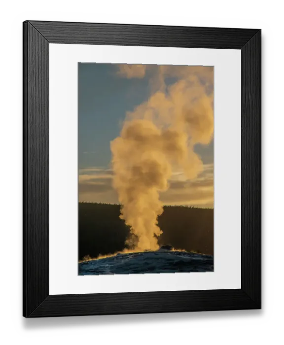 Framed Print : Old Faithful Geyser Eruption, Yellowstone National Park, Wyoming, Usa Framed Print : Old Faithful Geyser Eruption, Yellowstone National Park, Wyoming, Usa