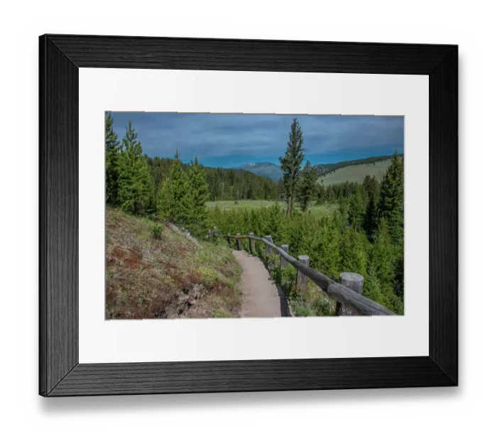 Framed Print : Wraith Falls, Yellowstone National Park, Wyoming, USA