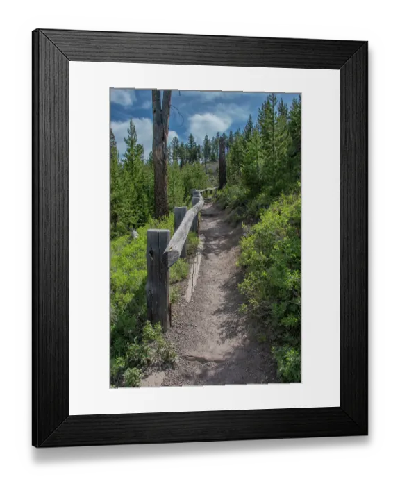 Framed Print : Wraith Falls, Yellowstone National Park, Wyoming, USA