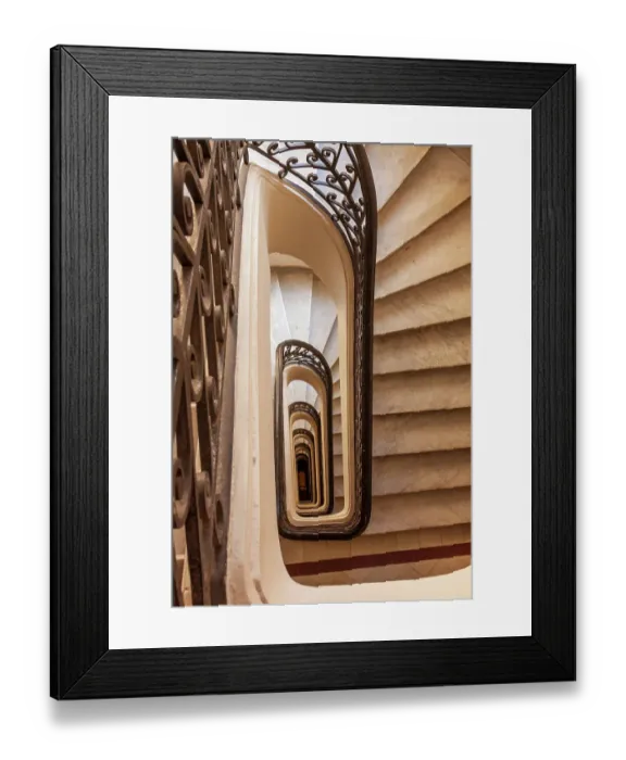 Framed Print : Argentina, Buenos Aires. Spiral staircase