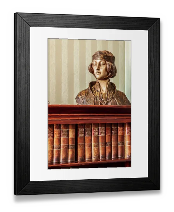 Framed Print : Argentina, Buenos Aires. Medieval bust of a woman Framed Print : Argentina, Buenos Aires. Medieval bust of a woman