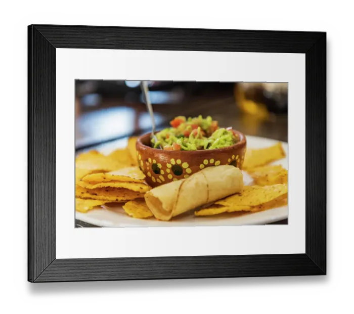 Framed Print : San Ignacio, Mulege, Baja California Sur, Mexico. Chips and guacamole in a cafe in San Ignacio Framed Print : San Ignacio, Mulege, Baja California Sur, Mexico. Chips and guacamole in a cafe in San Ignacio