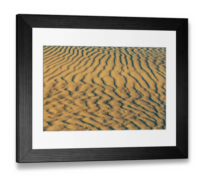 Framed Print : Guerrero Negro, Mulege, Baja California Sur, Mexico. Sand dunes at sunset along the western coast