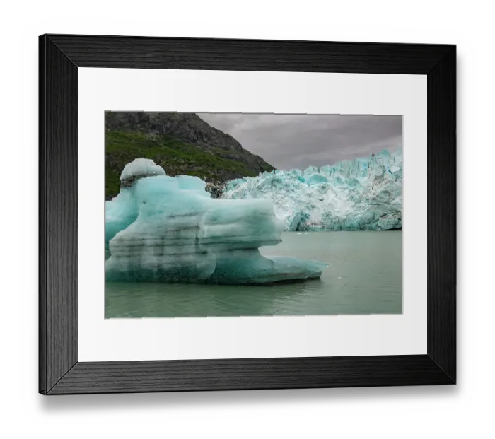Framed Print : Icebergs from Margerie Glacier slowly melt into Glacier Bay Framed Print : Icebergs from Margerie Glacier slowly melt into Glacier Bay