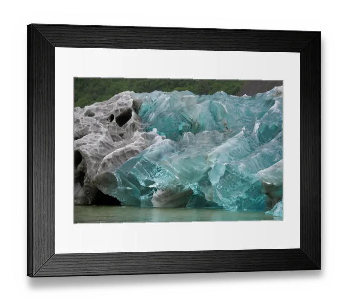 Framed Print : Icebergs in Endicott Arm have amazing patterns Framed Print : Icebergs in Endicott Arm have amazing patterns