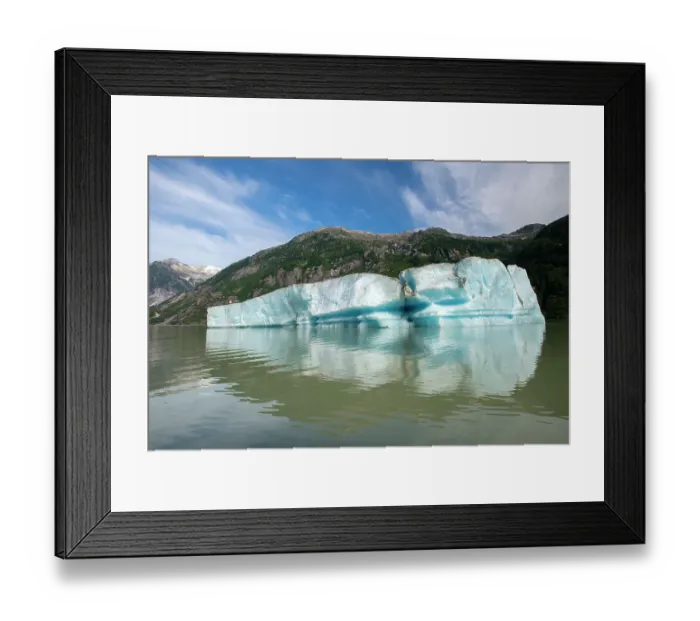 Framed Print : Huge iceberg slowly melts in Shakes Lake Framed Print : Huge iceberg slowly melts in Shakes Lake