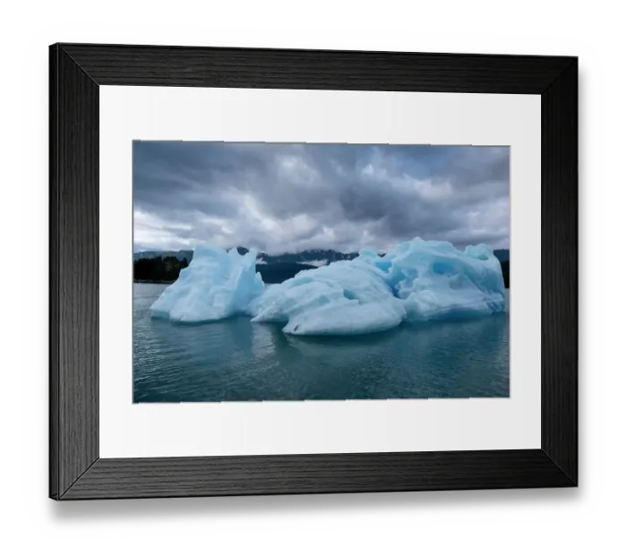 Framed Print : Iceberg glows in Endicott Arm Framed Print : Iceberg glows in Endicott Arm