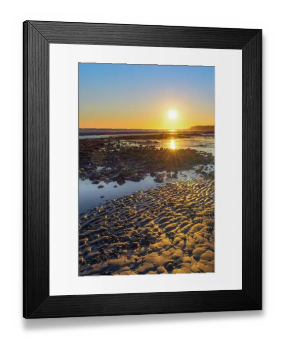 Framed Print : Alaska, Homer Spit. A sunset landscape over tide pools Framed Print : Alaska, Homer Spit. A sunset landscape over tide pools