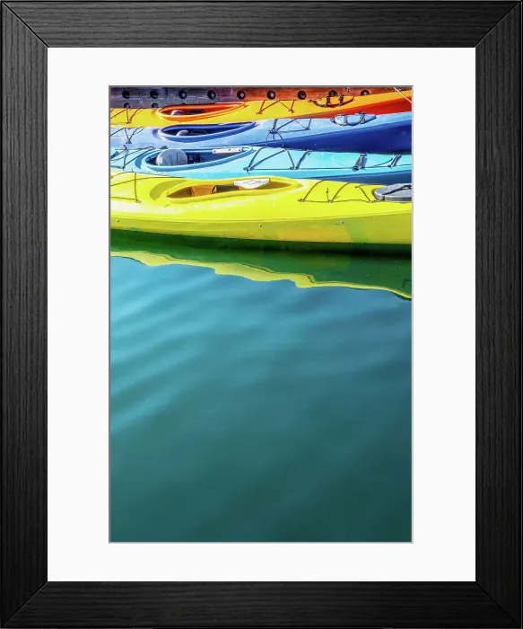 Framed Print : USA, Alaska, Homer. Colorful kayaks Framed Print : USA, Alaska, Homer. Colorful kayaks