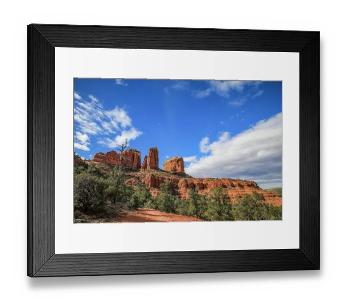 Framed Print : Sedona, Arizona. Cathedral Rock trailhead Framed Print : Sedona, Arizona. Cathedral Rock trailhead
