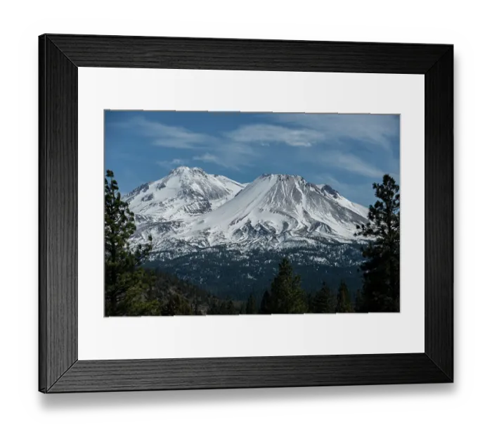 Framed Print : Glacier on Mt. Shasta has almost disappeared