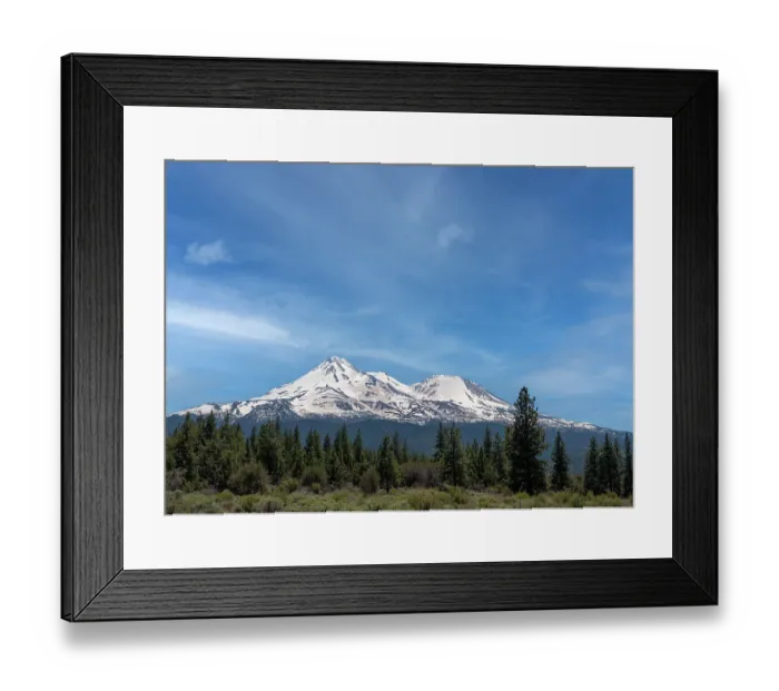 Framed Print : Mt. Shasta the tallest volcano in California