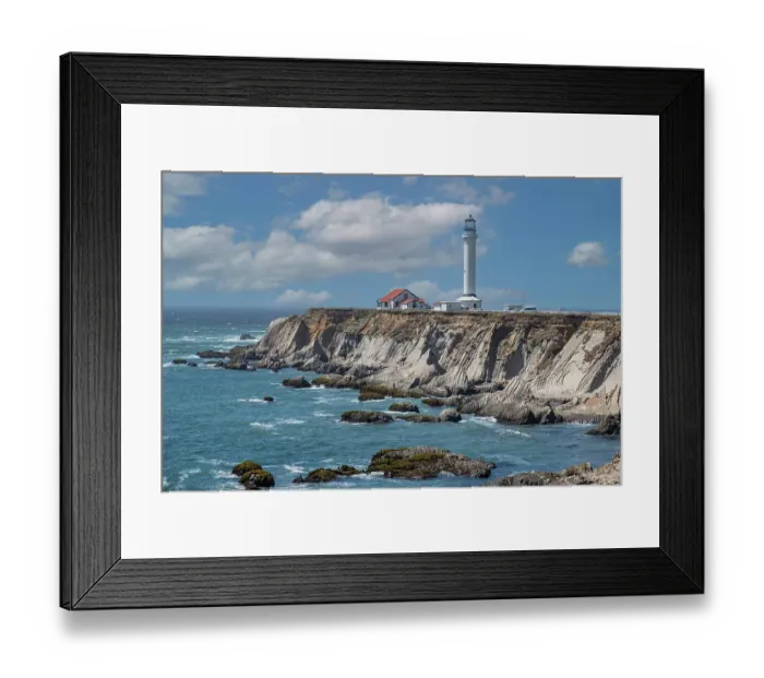 Framed Print : Point Arena Lighthouse a northern California landmark Framed Print : Point Arena Lighthouse a northern California landmark